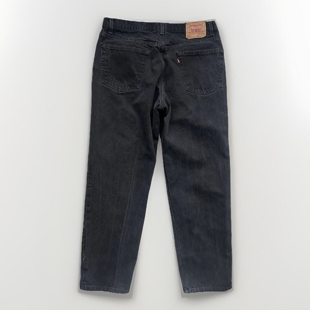 Vtg Levi’s 550 Denim Jeans Men 40x32 Black Relaxed Fit Tapered Leg USA Made